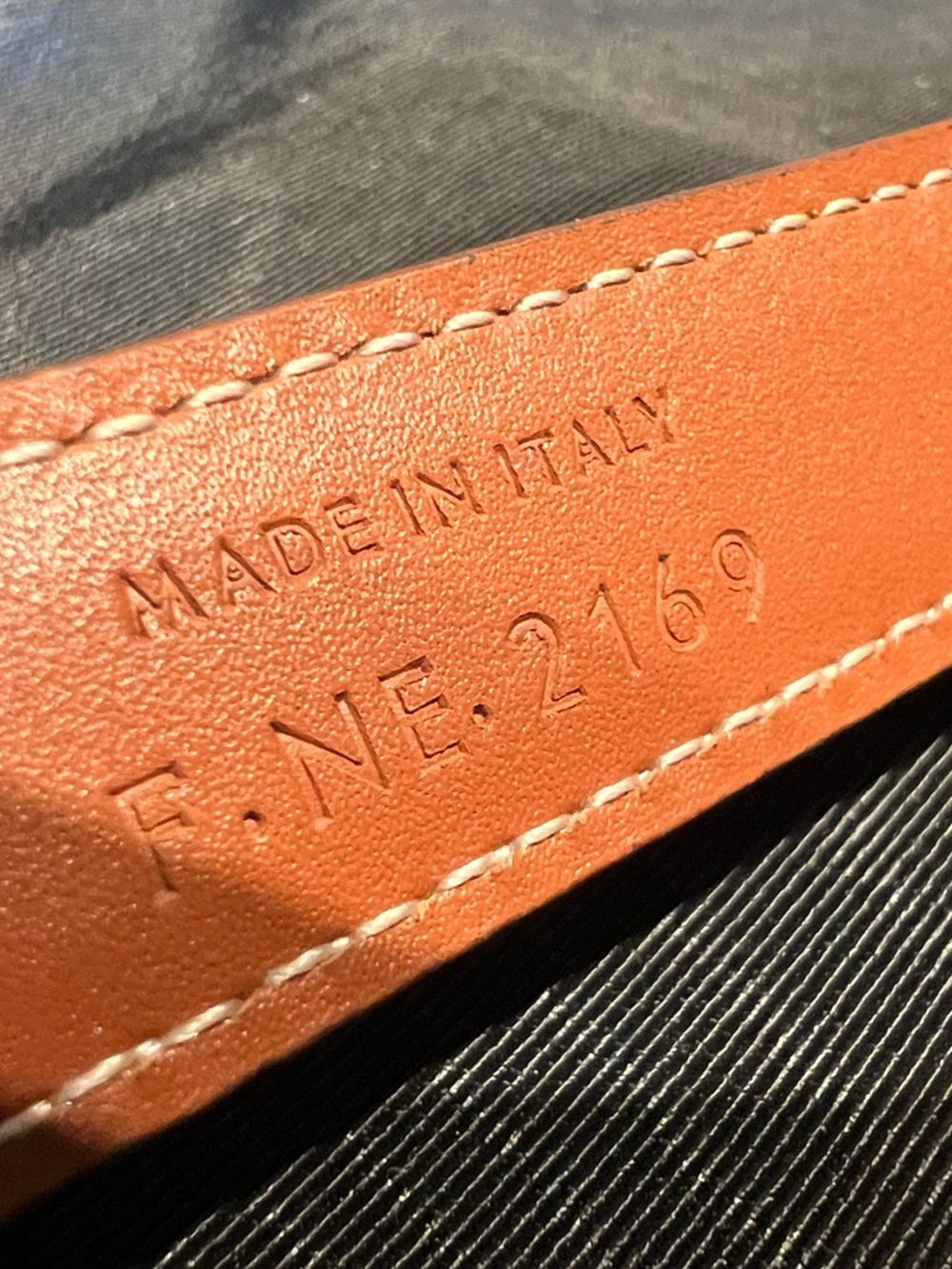 Celine brown leather belt - Picture 5 of 7